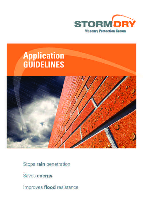 Stormdry Application Guidelines cover